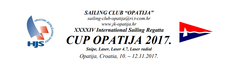 44. CUP Opatija 2017. – oglas, online prijava